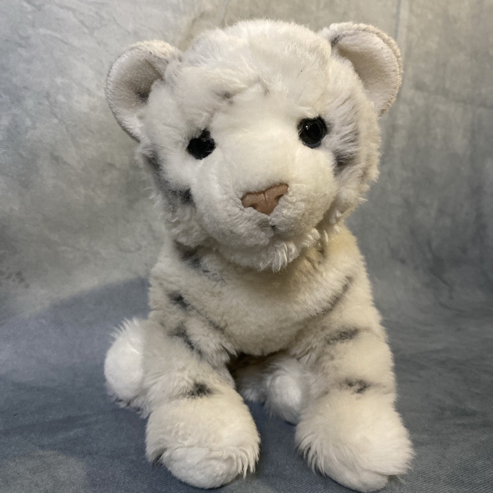 Douglas Plush 11" White Tiger Stuffed Animal Toy